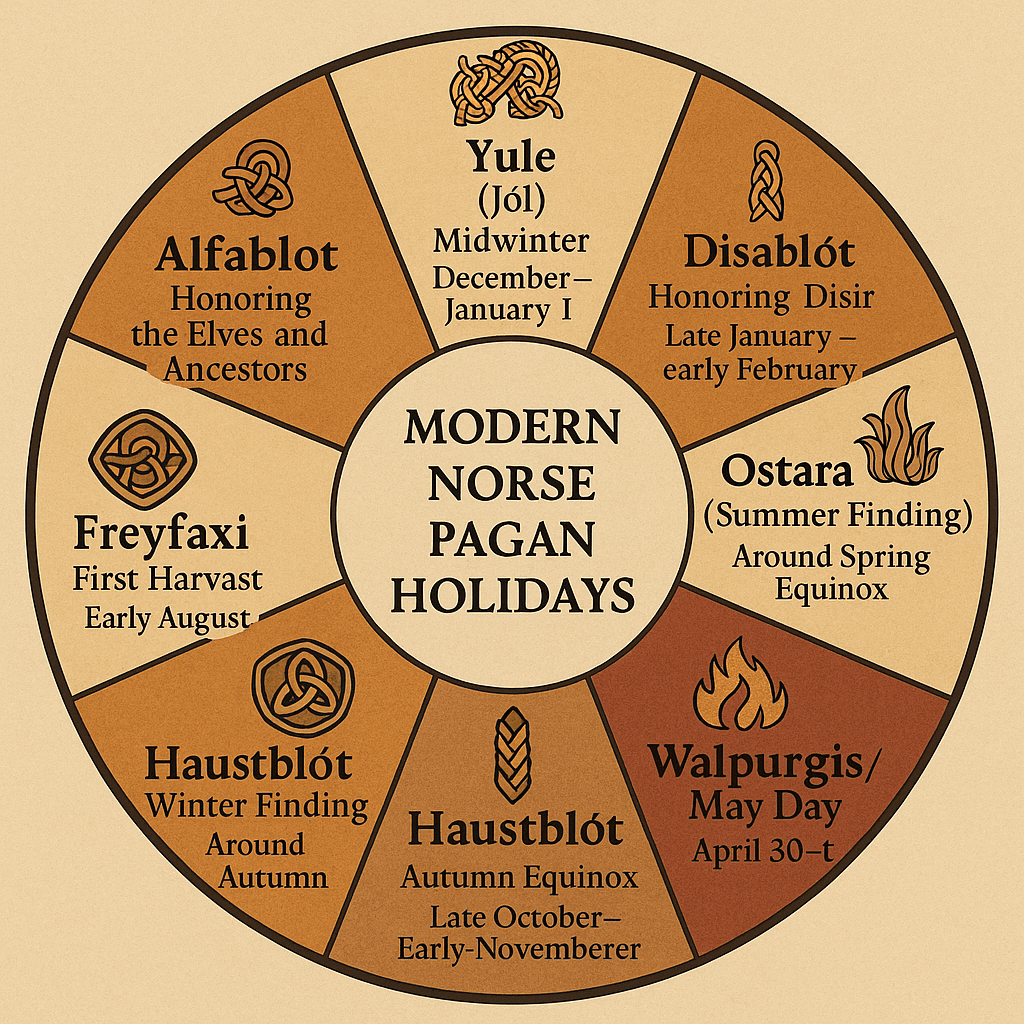The Modern Norse Pagan Holiday Calendar